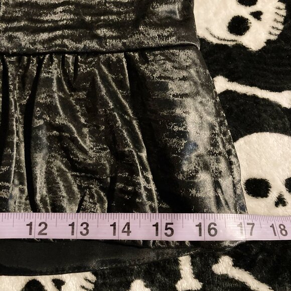 JOSEPH RIBKOFF Tall ruffle collar black jacket ~ Office goth SMALL MEDIUM blazer - Picture 10 of 16